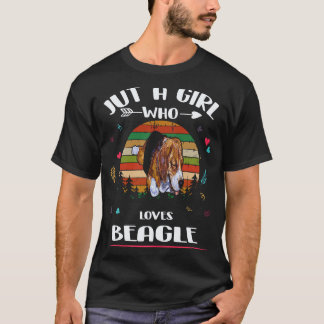 8 Gewoon Een Meisje Dat Van Beagle Houdt T-shirt