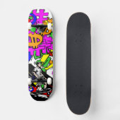 8 Graffiti Design Skateboard Deck 8 1/8" (Recto)