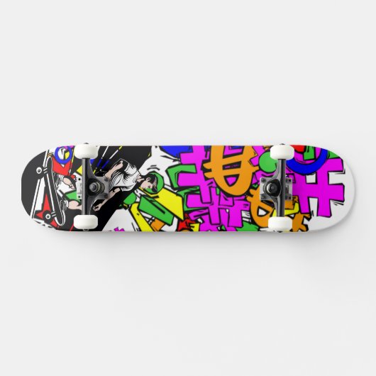 8 Graffiti Design Skateboard Deck 8 1/8" (Horz)