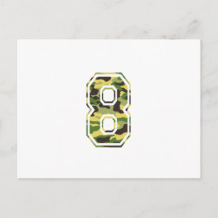 #8 Groen & Geel Camo Briefkaart