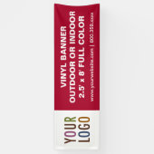 8' grote aangepaste vinylbanner buiten of binnen spandoek (Verticaal)