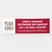 8' grote aangepaste vinylbanner buiten of binnen spandoek (Horizontaal)
