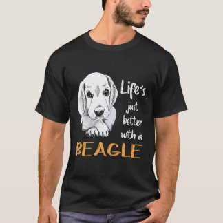 8 Het leven is gewoon beter met een beagle T-shirt