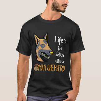 8 Het leven is gewoon beter met een Duitse herder T-shirt