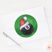 8-inch kerstgroen ronde sticker (Envelop)