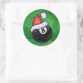 8-inch kerstgroen ronde sticker (Tas)