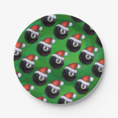 8-inch kerstmis papieren bordje (Voorkant)