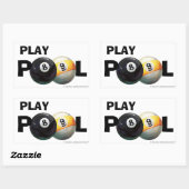 8-inch rechthoekige sticker (Vel)