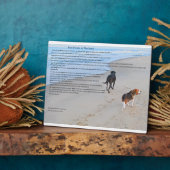 8-inch x10-inch Plaque met esel Fotoplaat (Zijkant)