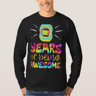 8 jaar Geweldige kleuren 8 jaar oud 8e jaar oud T-shirt