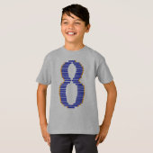 8 jaar jarig shirt (Voorkant volledig)