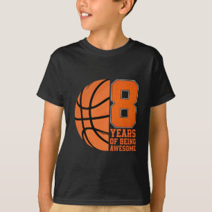 8 jaar lang geweldig Skeletl-liefhebber 8e verjaar T-shirt