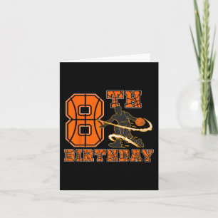 8 Jaar Oud Basketbalspeler 8e Verjaardag Jongen Zo Kaart