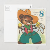 8 jaar oud Happy Birthday Beer Briefkaart (Voorkant / Achterkant)