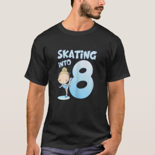 8 jaar oud meisje ijsschaatsen tot 8 jaar Kinder T-shirt
