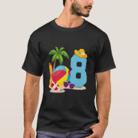 8 Jaar Oud Strandbal Pool Party Verjaardag Zomer V
