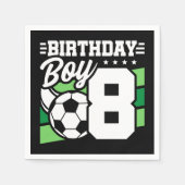 8 Jaar Oud Voetbal Football Feest 8e Verjaardag Jo Servet (Voorkant)