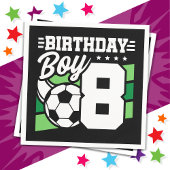 8 Jaar Oud Voetbal Football Feest 8e Verjaardag Jo Servet