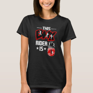 8 jaar oude Bike Riders Bmx Birthday Party Decorat T-shirt
