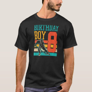 8 jaar oude ijshockey naar de achtste verjaardag s t-shirt