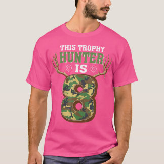 8 jaar oude jager 8e verjaardag van de verjaardag  t-shirt