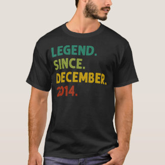 8 jaar oude leggende sinds december 2014 8e geboor t-shirt