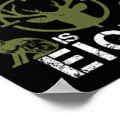 8 Jaar Oude Verjaardag Jagen Duck Deer Hunter 8th  Poster (Hoek)