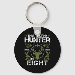 8 Jaar Oude Verjaardag Jagen Duck Deer Hunter 8th Sleutelhanger
