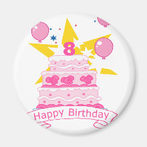 8 jaar oude verjaardagsCake