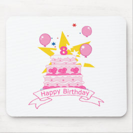 8 jaar oude verjaardagsCake Muismat