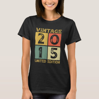 8 jaar oude Vintage 2015 8e dag T-shirt