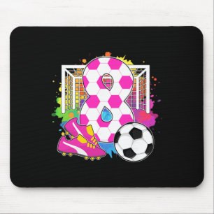 8 Jaar Verjaardag Meisje 8e Verjaardag Voetbal The Muismat