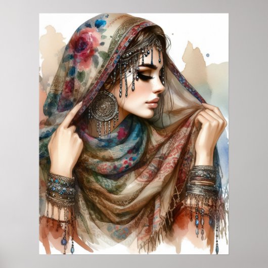 *~* 8 Kaart Reader A100 Psychic Boho Gypsy Poster (Voorkant)