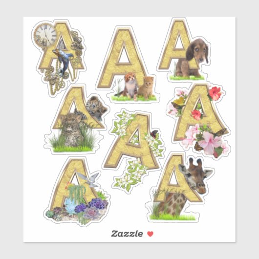 8 Kapitaal-A-Stickers Sticker (Vel)