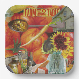 8 Kleurformaat Papier Borden culinair ontwerp Papieren Bordje