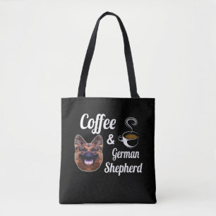 8 koffie en Duitse herder Draagtas