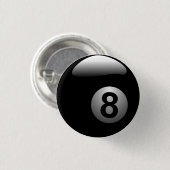 8 kogelbilliers met snooker ronde button 3,2 cm (Voorkant /achterkant)