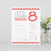 8 Learn To Draw Number 8 Teacher Home Schooling  (Staand voorkant)