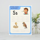 8 Learn To Spell Letter S Teacher Home Schooling (Staand voorkant)