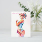 8 maart Internationale Vrouwendag Briefkaart (Staand voorkant)