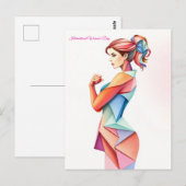 8 maart Internationale Vrouwendag Briefkaart (Voorkant / Achterkant)