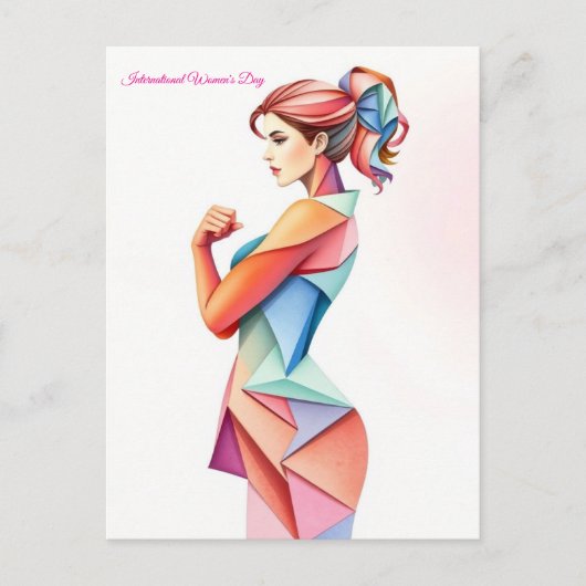 8 maart Internationale Vrouwendag Briefkaart (Voorkant)