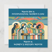 8 maart Internationale Vrouwendag Kaart (Voorkant)