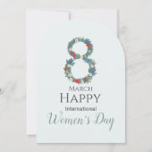 8 maart Internationale Vrouwendag Kaart (Voorkant)