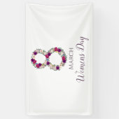 8 maart Internationale Vrouwendag Spandoek (Verticaal)