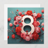 8 maart ontwerp kaart (Voorkant / Achterkant)