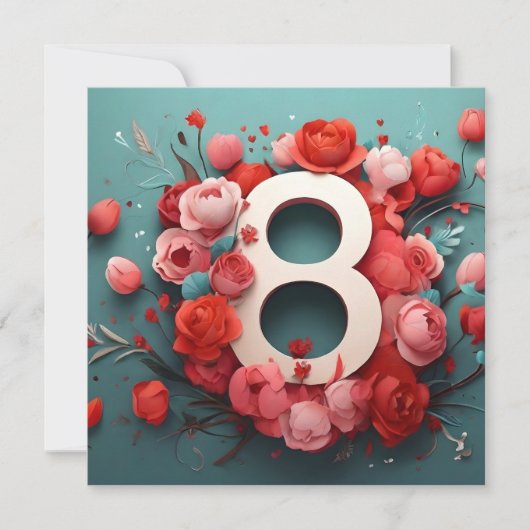 8 maart ontwerp kaart (Voorkant)