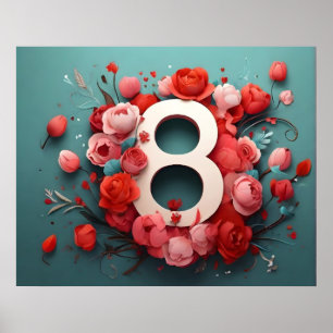 8 maart ontwerp poster