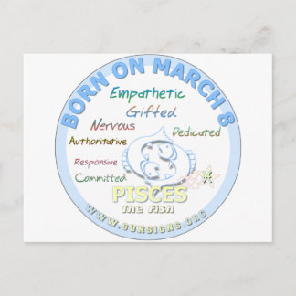 8 maart - Vissen Briefkaart