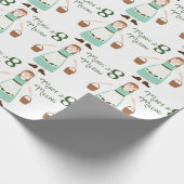 8 Maids-A-Milking Cadeaupapier (Hoek)